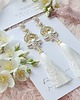 Biżuteria ślubna Amelia Tassel Line  - perłowe kolczyki ślubne 1