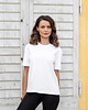t-shirt damskie T-shirt WHITE - klasyczny pudełkowy biały 1