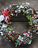 wianki bożonarodzeniowe Duży wianek na drzwi "chrismas time" 1