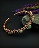 bransoletki wire wrapping Ozdobna bransoleta mankietowa z awenturynem 6