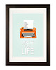 plakaty Write your life - retro plakat - grafika A3 2