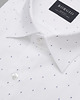 koszule męskie Koszula męska 00303 krótki rękaw biały slim fit 176/182 39 2