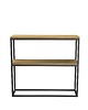 regały i półki Konsola metalowa SANAZ - minimalistyczna konsola z półką 1