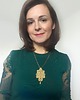 wisiory Unikatowy złoty wisior soutache z kryształami 5