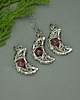 wisiory Wisiorek księżyc różowy turmalin wire wrapping 3