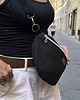 saszetka nerka Czarna nerka  pleciony materiał boho na ramię 2