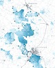 plakaty MAZURY Wielkie Jeziora Mazurskie  mapa plakat (porty, mariny) 1