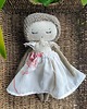 przytulanki dla niemowląt i dzieci Przytulanka welurowa Baletnica beżowa handmade 2
