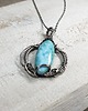 srebrne naszyjniki Larimar s195 1