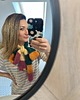 szale damskie Szalik robiony ręcznie na drutach Alpaka i jedwab Kolorowy 3