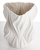 wazony Wazon porcelanowy 20,5x16,5x16,5 cm IRREGULAR biały 1
