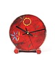 zegary Zegar drewniany  biurkowy Czerwony folkowy 4