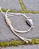 bransoletki wire wrapping Krzemień na lato  - bransoletka sznurkowa 4