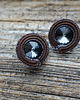 kolczyki soutache Brązowo-szare kolczyki soutache 1