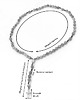 komunia - pozostałe Klasyczny różaniec, RĘKODZIEŁO, I Komunia Św., SREBRO 925, chryzopraz 6mm 5