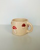 kubki Ceramiczny ręcznie robiony kubek w grzyby 2