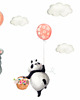 naklejki ścienne do pokoju dziecka Naklejki dla dzieci na ścianę panda Balony 2