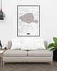 plakaty Paris mapa plakat  50x70 cm / A3 / A4 2