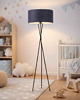 lampy do pokoju dziecka Designerska lampa stojąca na trójnogu z abażurem PARYŻ KIDS 2