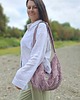 torby na ramię Sztruksowa torba hobo Wrzosowa 2