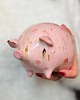 figurki i rzeźby Skarbonka Różowa Świnka Ceramiczna 3