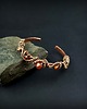 bransoletki wire wrapping Bransoleta mankietowa z agatem bursztynem i cytrynem - Zamówienie specjalne 5