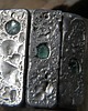 bransoletki wire wrapping Płyty z apatytami  -  bransoleta mankiet CUFF 5