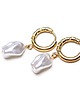 kolczyki pozłacane Kolczyki pozłacane Pearls /white/ perły vol. 15 4