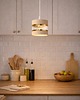 lampy wiszące Lampa Wisząca Casmira Kaszmirowo-Złota LED E27 15cm 2