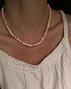 chokery Letnie wibracje - choker z Muszlą i Perłami 3