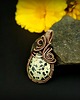 wisiory Jaspis dalmatyński wisiorek wire wrapping 6