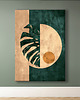 plakaty Liście monstery - Plakat, druk - Chiński Orient, Harmonia Zen, Wabi Sabi #138 1