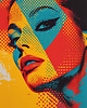 plakaty Plakat - Vibrant lady 1