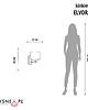 lampy do pokoju dziecka Miętowy kinkiet do sypialni nad łóżko ELVORA KIDS w chromowanym kolorze 3