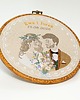 Ślub - inne Personalizowana pamiątka ślubna, haft w oprawie vintage 3