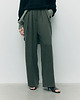 spodnie materiałowe damskie Spodnie Wonder olive tencel 1