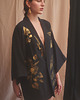 bluzki kimonowe damskie GOLDEN BLACK - kimono ręcznie zdobione 2