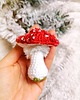 ozdoby choinkowe Bombka  grzybek muchomor, czerwone ozdoby choinkowe handmade 4