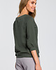 bluzki - inne Bluzka z opadającym ramieniem-mil zieleń(M-412) 3