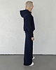 komplety damskie Aba komplet oversized kangurka i szerokie spodnie wide leg  Navy 2