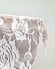 kosmetyczki Kosmetyczka worek mały " boho koronka i koraliki " 3
