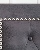 łóżka Łóżko Extravagancia, szare, MDF, mikrofibra, 38x190x215 cm 3