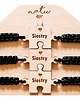 bransoletki na sznurku Bransoletki dla sióstr, przyjaciół 3 PUZZLE IMIONA 3