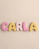 naklejki ścienne do pokoju dziecka Personalizowane Drewniane Literki Bubble Letters 8