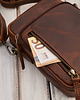 torby i nerki męskie Saszetka męska skórzana na ramię brązowa mała funkcjonalna IM-02-BR 4