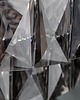 lampy wiszące Żyrandol lampa Cristal szara szkło 50cm 5