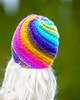 czapki damskie Czapka na drutach Colorfull 3