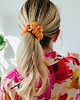 gumki do włosów Gumka jedwabna, scrunchie, frotka słodka morelka MIDI 3