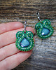 kolczyki soutache Zielone kolczyki soutache 4