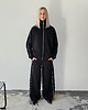 komplety damskie Gaia rozpinany komplet z lamówkami czarny 1